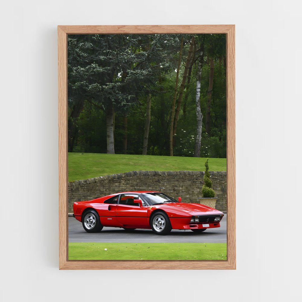 Poster Vitesse Rouges – affiche Ferrari (vue 4)